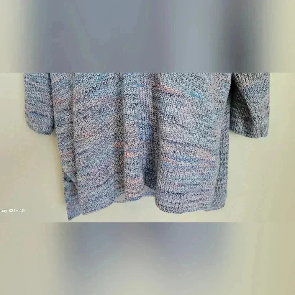 J. Jill 100% organic cotton easy drop shoulder v neck tunic sweater XL - Picture 5 of 12